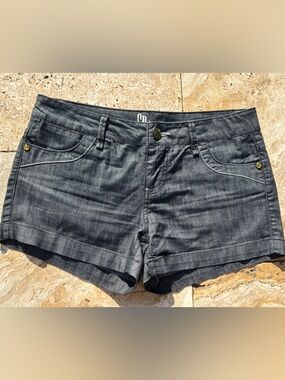 Celebrity Pink Dark Gray Denim Jean Shorts